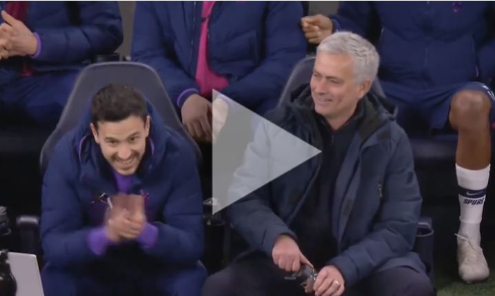Mourinho cieszy się z obronionego karnego, a po chwili... :D [VIDEO]